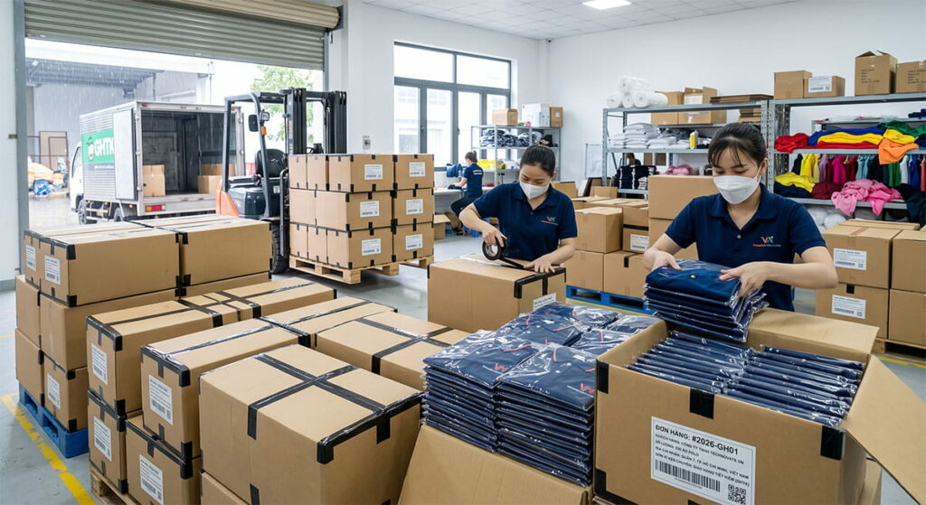 Đóng Gói và Chuẩn Bị Bàn Giao Hàng