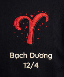 Áo Thêu Cung Bạch Dương, Thêu Ngày Sinh Của Bạn 2