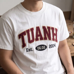 Áo Thêu Tên Cá Nhân Hóa, Thêu Tên, Ngày Sinh Nhật - S - Đen