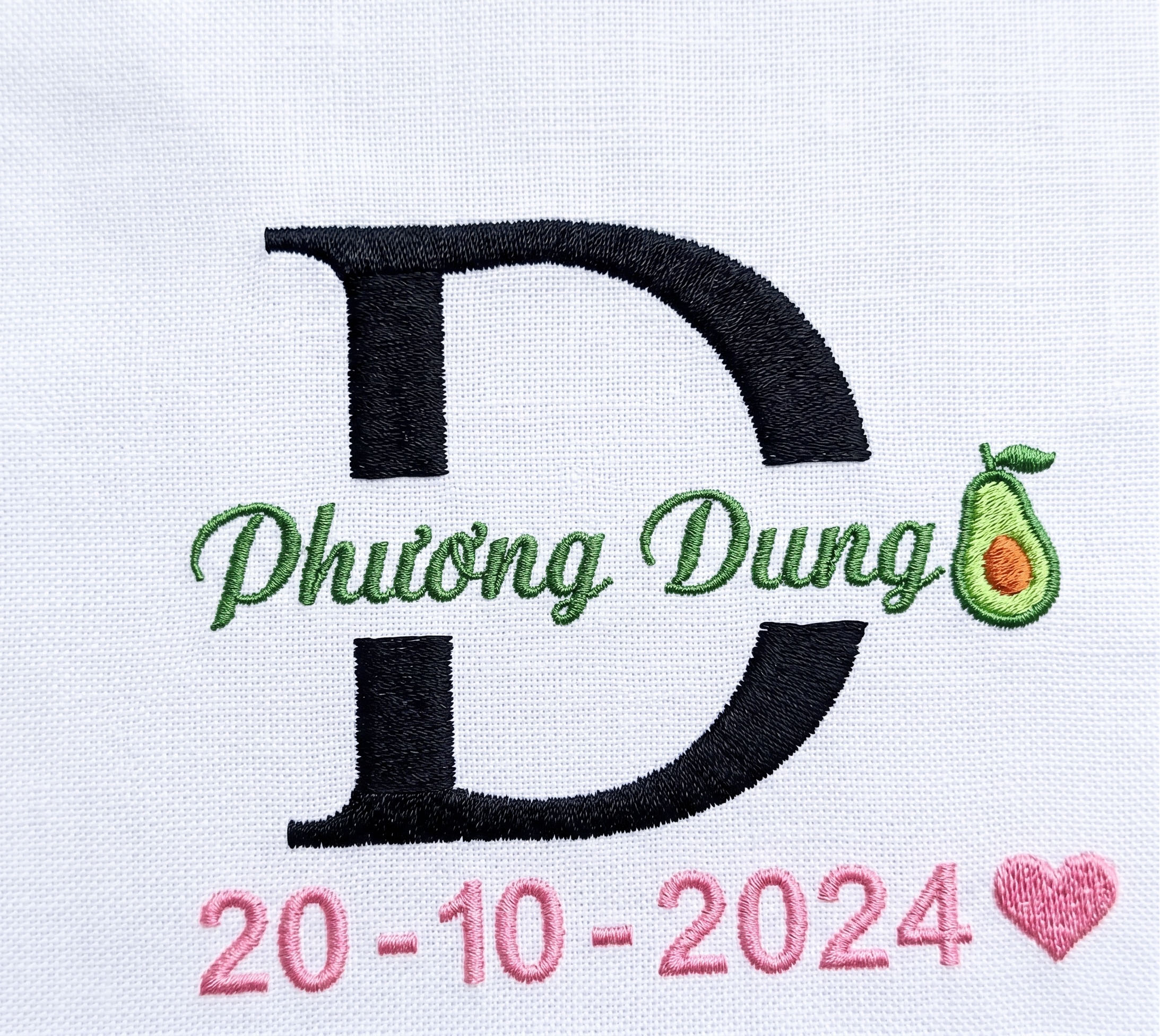 Áo Thêu Tên, Chữ Cái Lớn Theo Tên, Ngày Tháng Năm Sinh 1