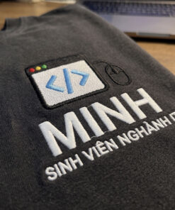 Áo Thun Sinh Viên IT Thêu Tên Cá Nhân Hóa 2