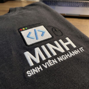 Áo Thun Sinh Viên IT Thêu Tên Cá Nhân Hóa 2