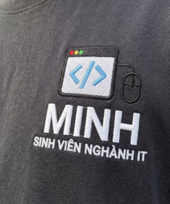 Áo Thun Sinh Viên IT Thêu Tên Cá Nhân Hóa 3