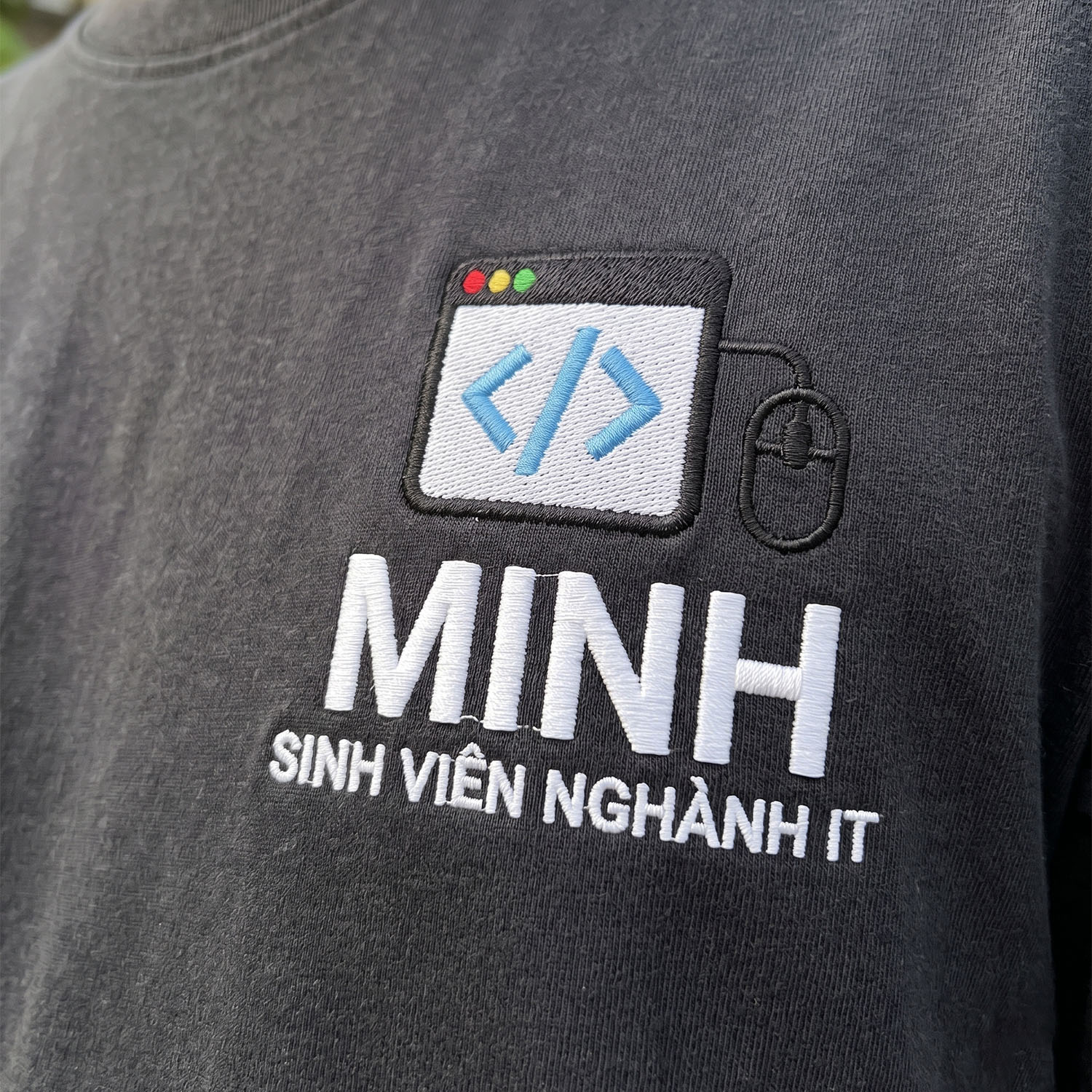 Áo Thun Sinh Viên IT Thêu Tên Cá Nhân Hóa 3