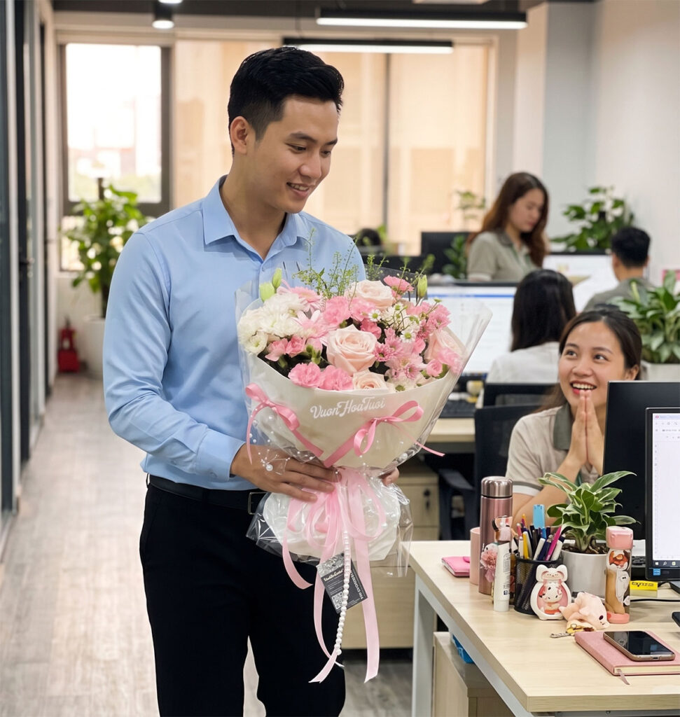 Dịch vụ tặng hoa bất ngờ Dịch vụ tặng hoa bất ngờ