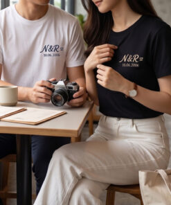Áo Đôi Thêu Chữ Cái Đầu Và Ngày Kỷ Niệm 3
